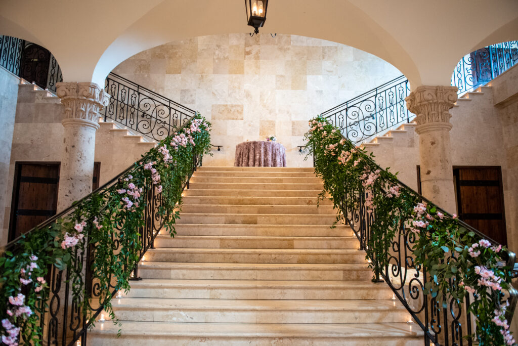 grand staircase in main ballroom, bell tower on 34th 
